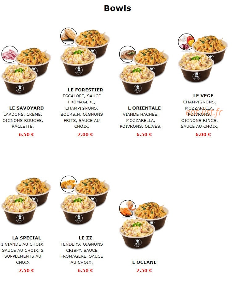 Chez Mr. S — carte page 6