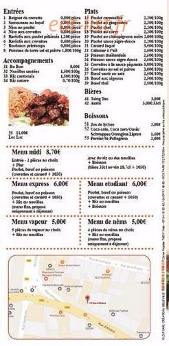 Chez Yang — carte page 2