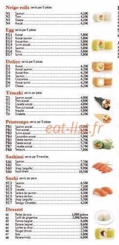 Chez Yang — carte page 6