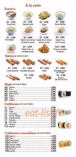 Chez Yang — carte page 3