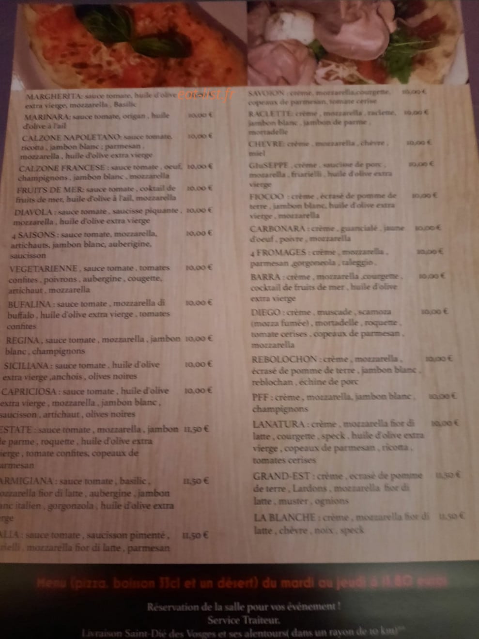 La Vespa — carte page 1