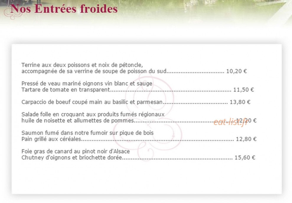 Le Régal — carte page 6