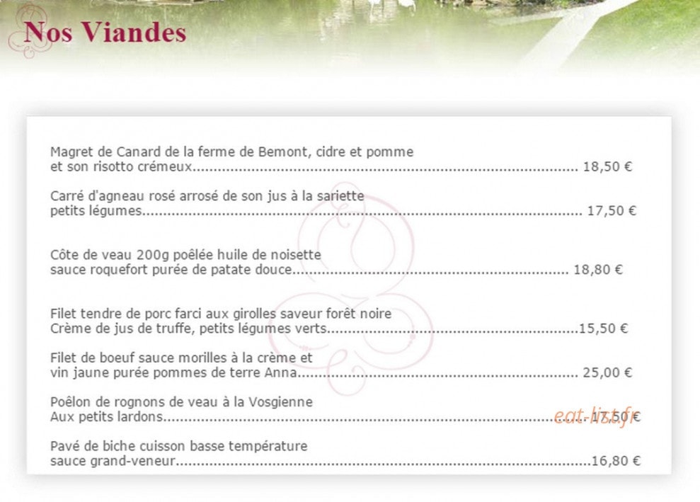 Le Régal — carte page 8