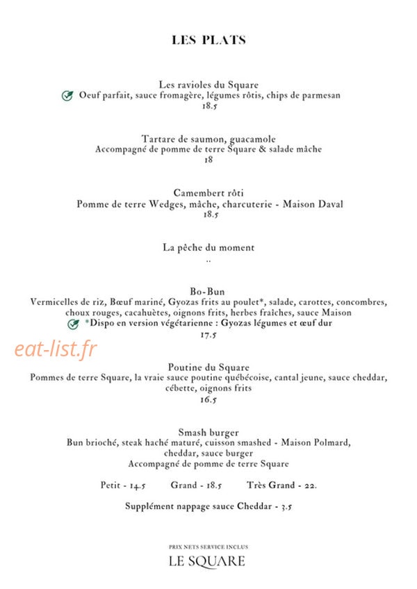 Le Square — carte page 3