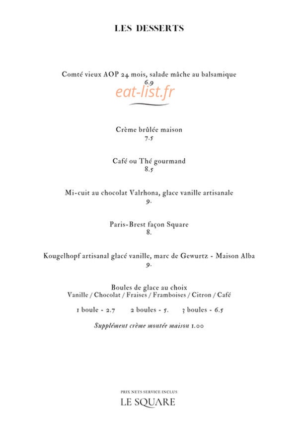 Le Square — carte page 5