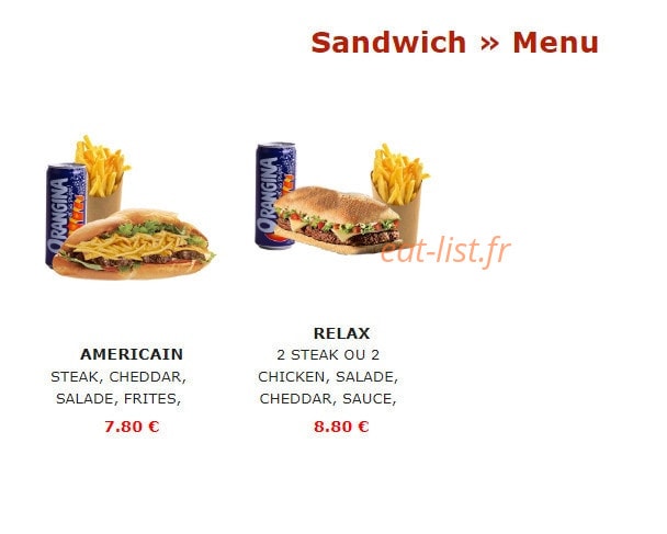 Urban Food — carte page 6