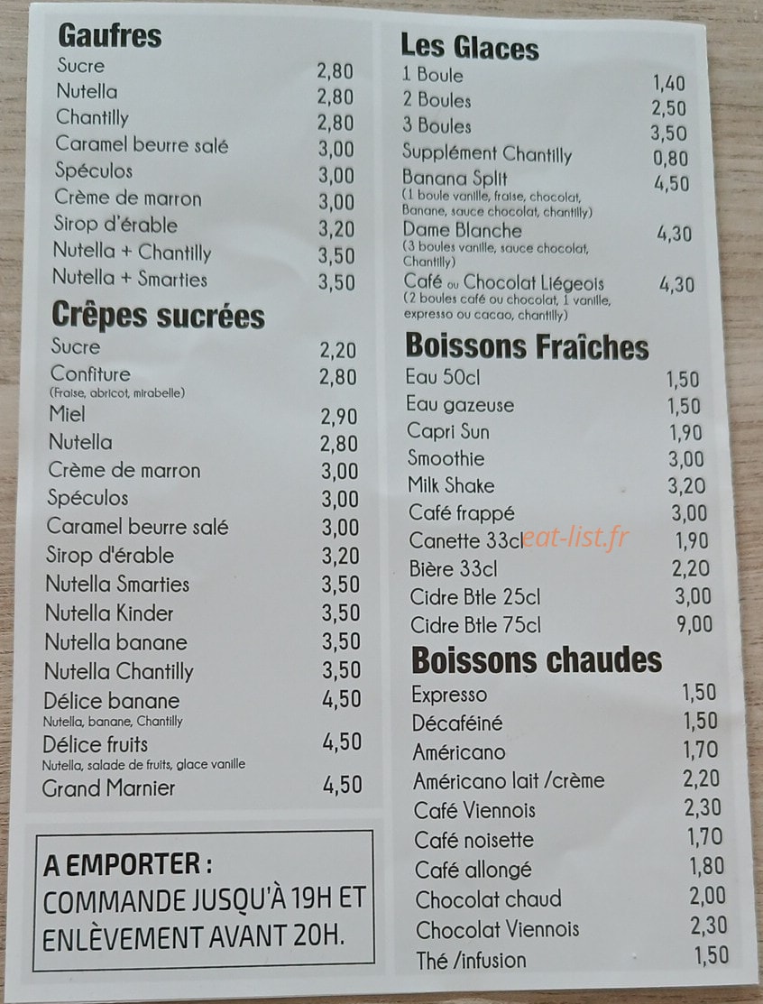 La boite à crêpes — carte page 4