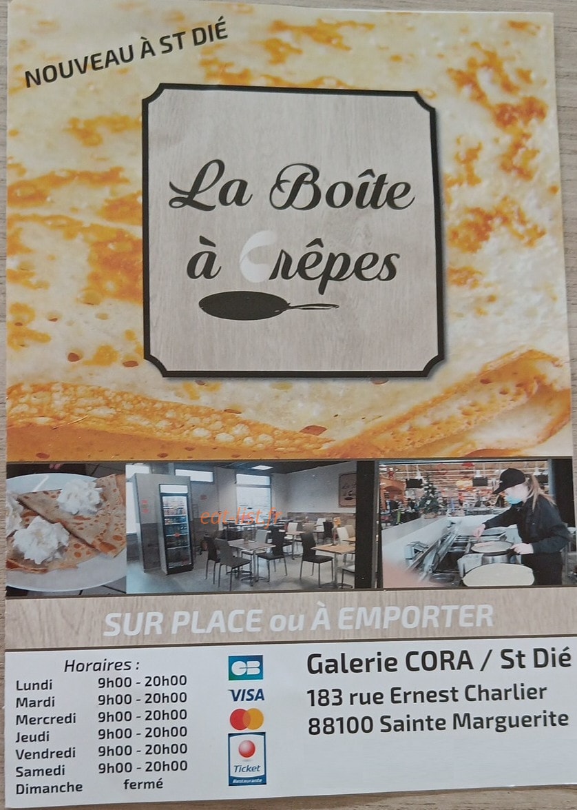 La boite à crêpes — carte page 1
