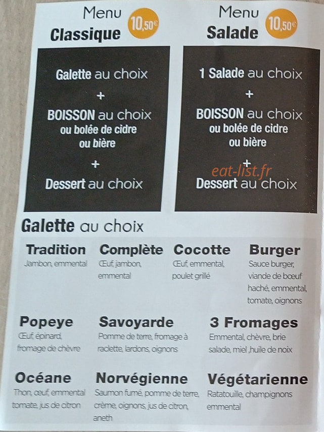 La boite à crêpes — carte page 2