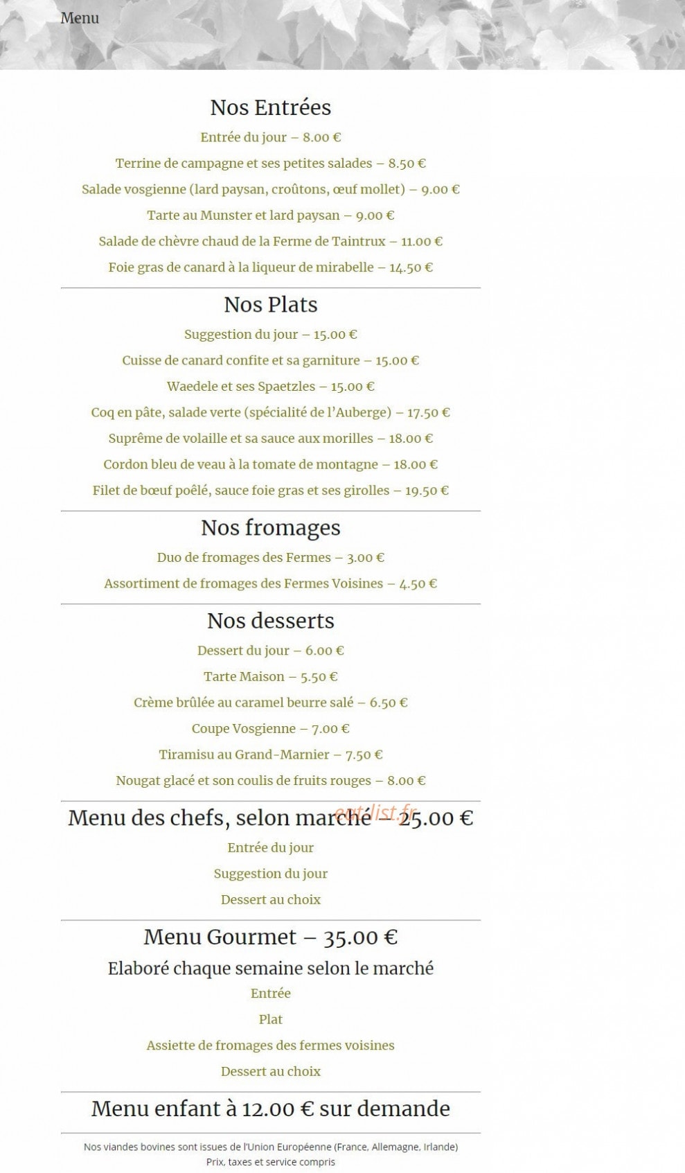 La Charriole — carte page 1