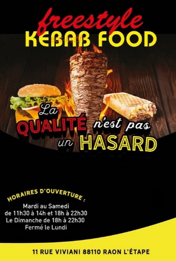 Freestyle kebab food — carte page 1