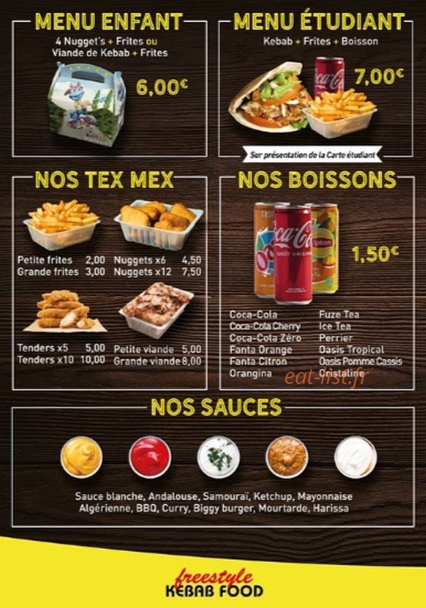 Freestyle kebab food — carte page 4