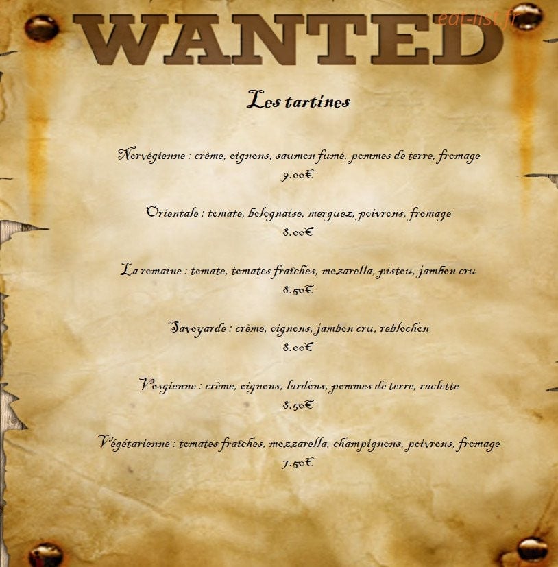 Pizzeria des amis — carte page 2