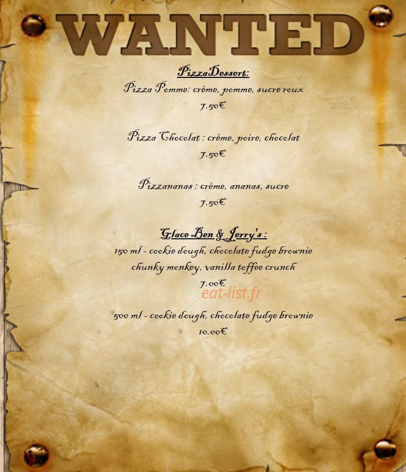 Pizzeria des amis — carte page 3