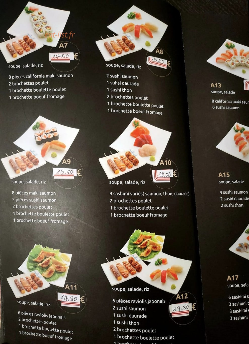 Ginza D'Or — carte page 3