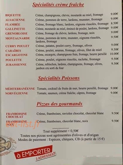 Lambi Pizz — carte page 3