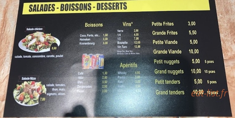 Saint Amé Grill Kebab — carte page 2
