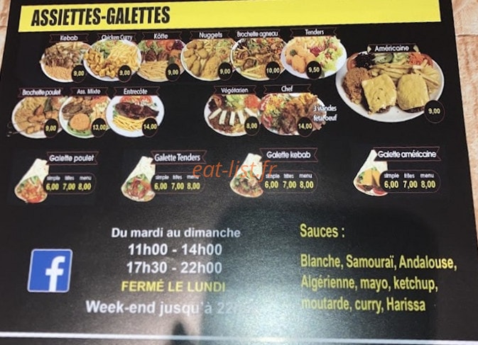 Saint Amé Grill Kebab — carte page 3