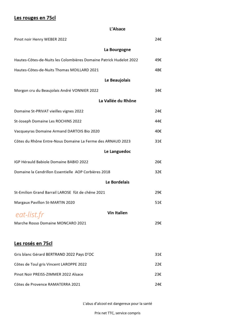 Les Ménestrels — carte page 11
