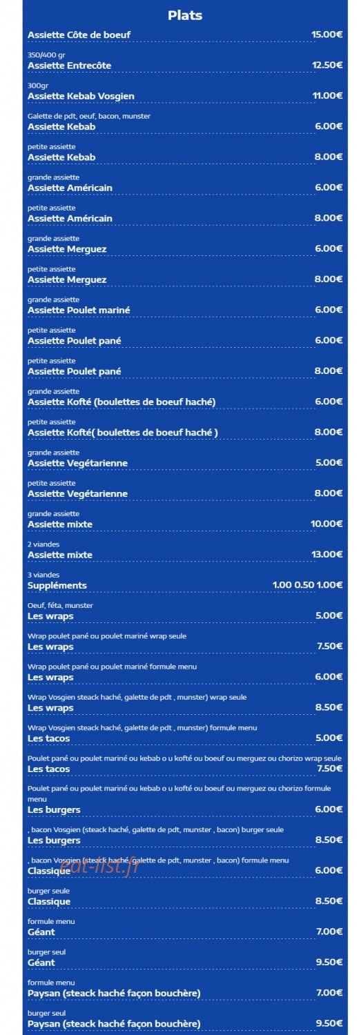 Akm Resto — carte page 2