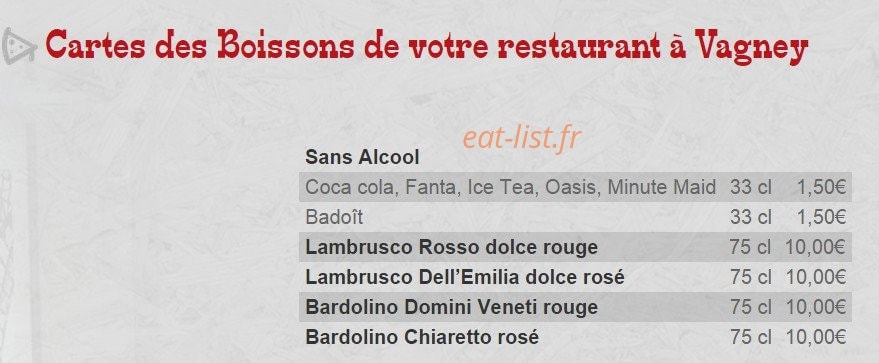 Le Local à Pizzas — carte page 3
