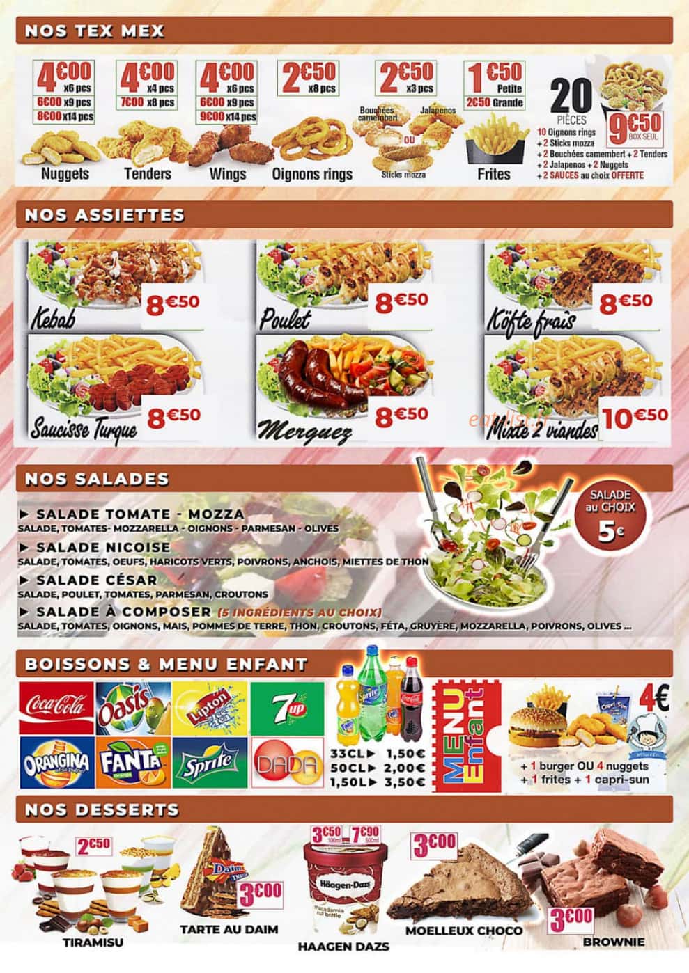 Carpi snack — carte page 2