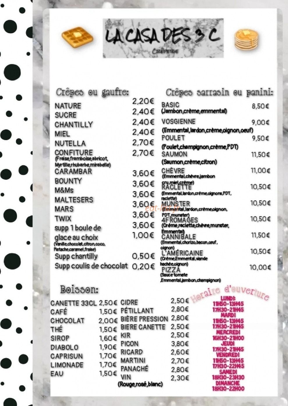 La casa des 3 c — carte page 1