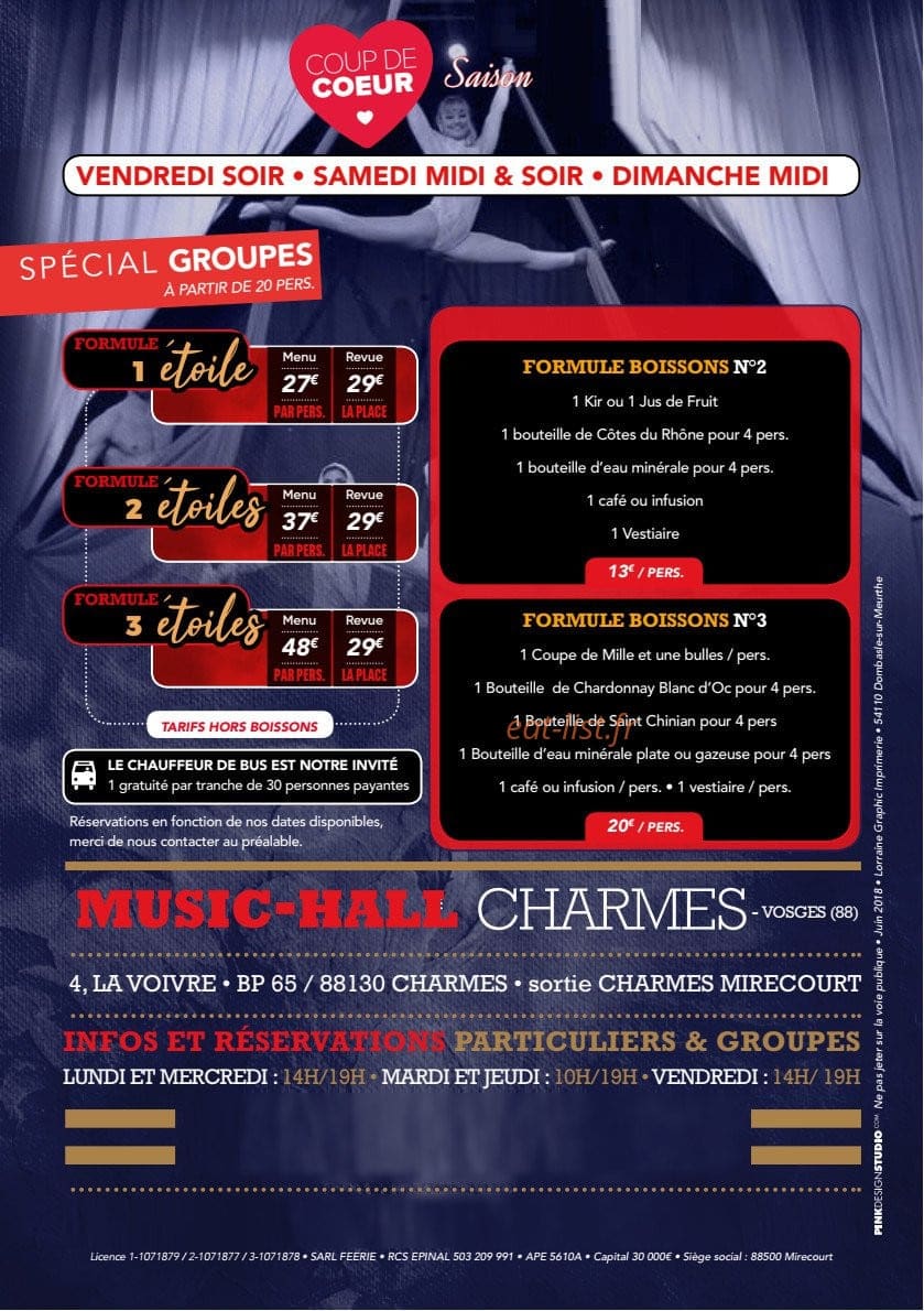 Mille et une Étoiles — carte page 6