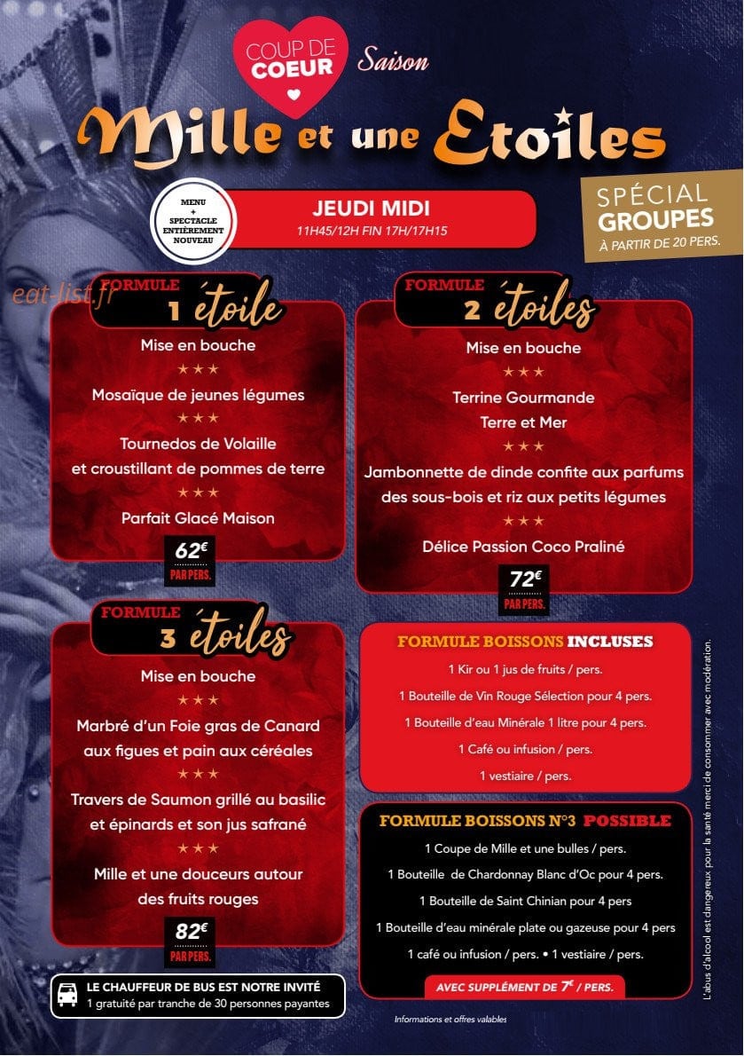 Mille et une Étoiles — carte page 5