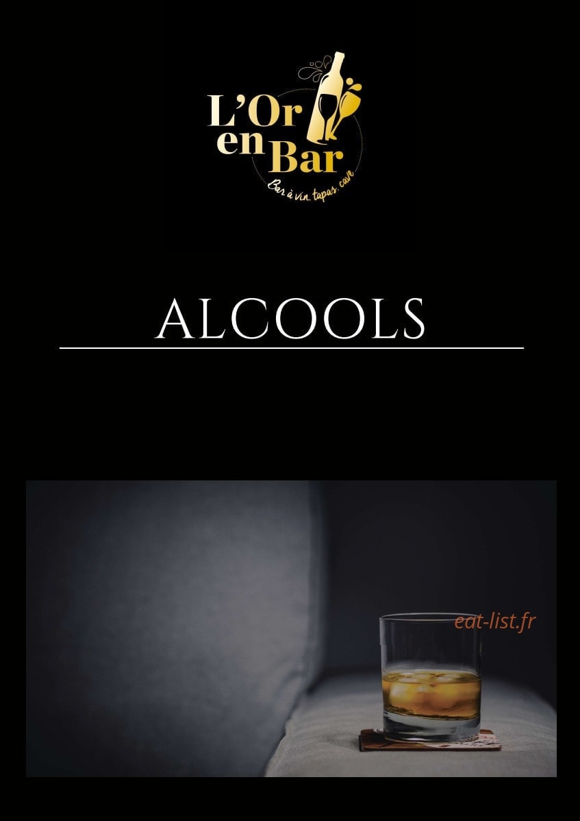L'Or en Bar — carte page 15