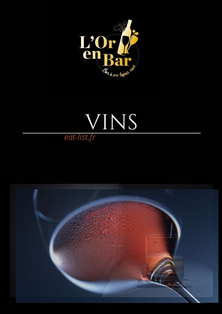 L'Or en Bar — carte page 3