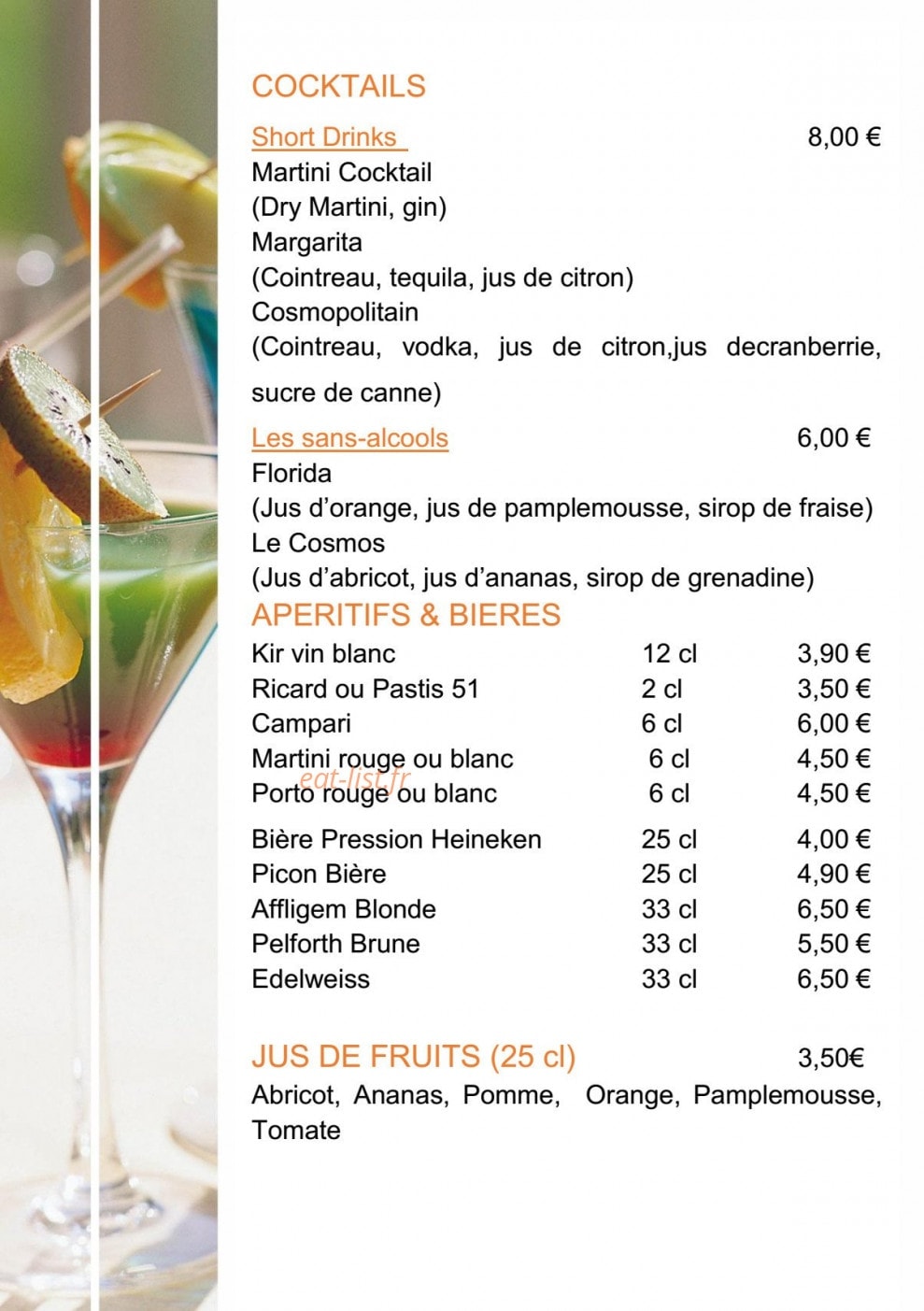 Le Cosmopolitain — carte page 4