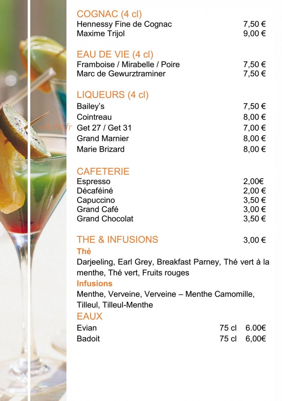 Le Cosmopolitain — carte page 6