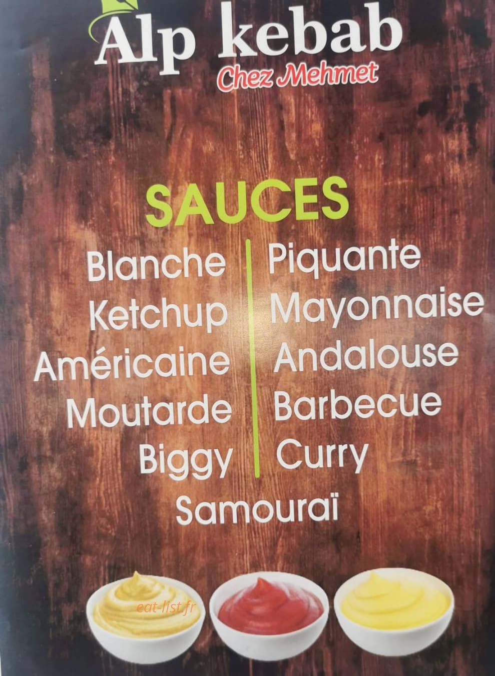 Alp Kebab — carte page 7