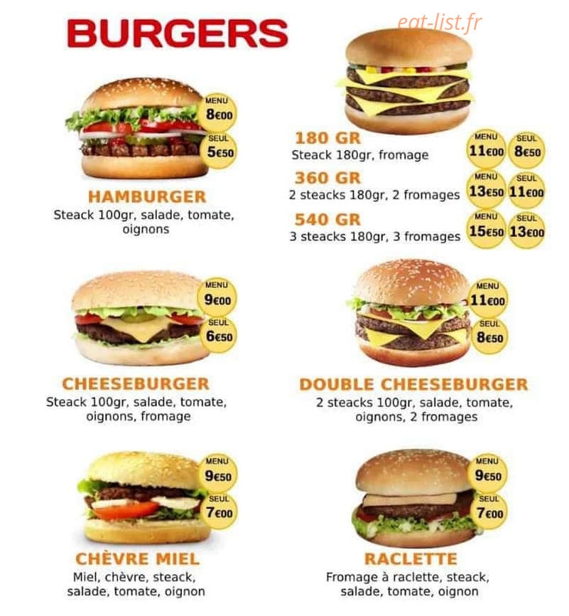 Alp Kebab — carte page 4