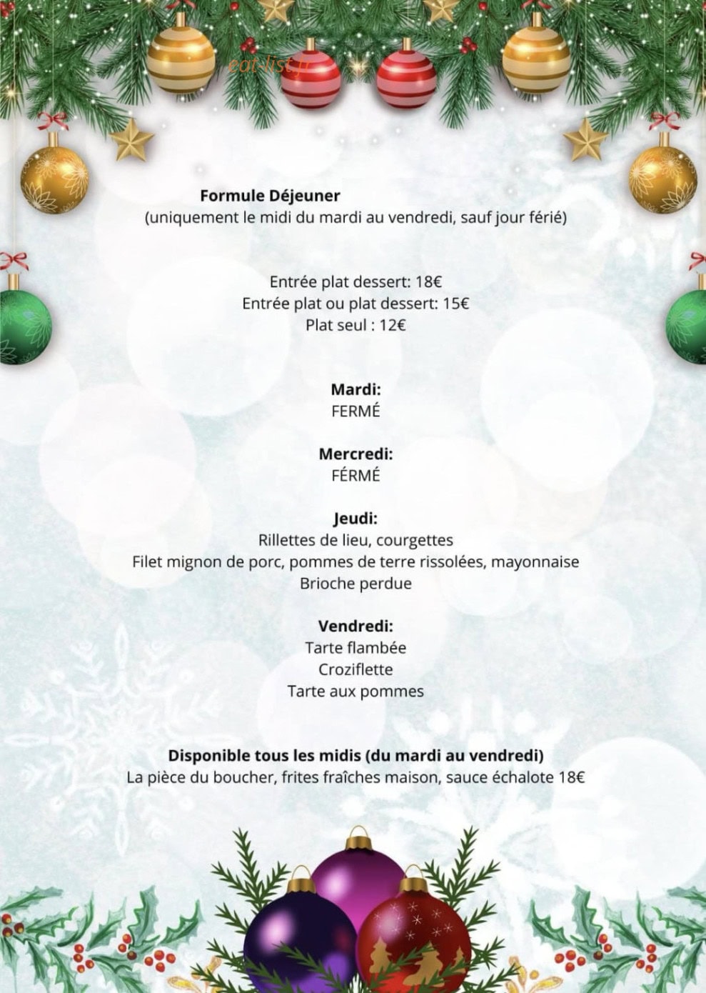 Fleur de Thym — carte page 1