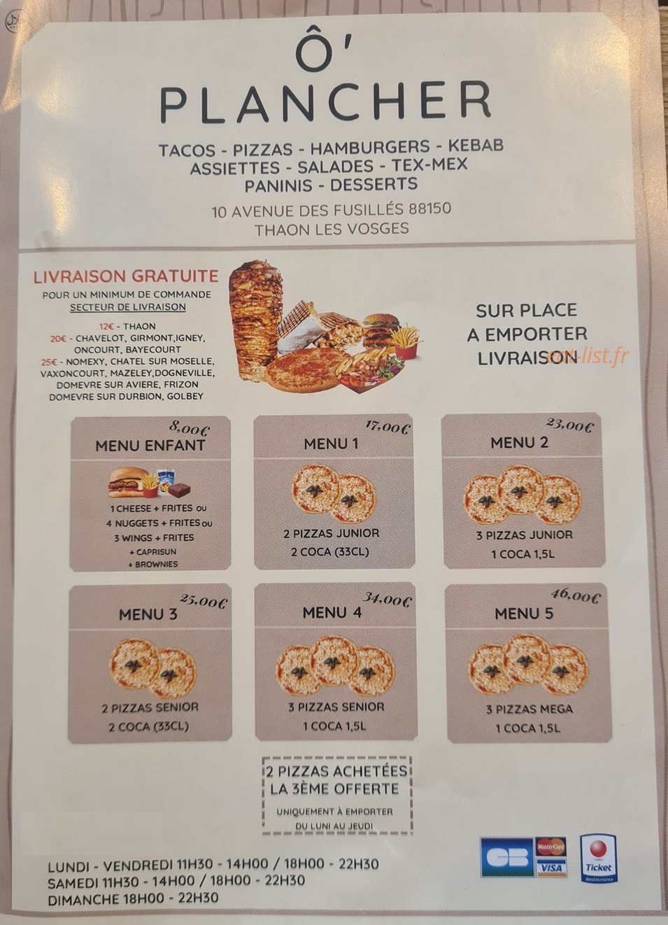Ô'plancher — carte page 1