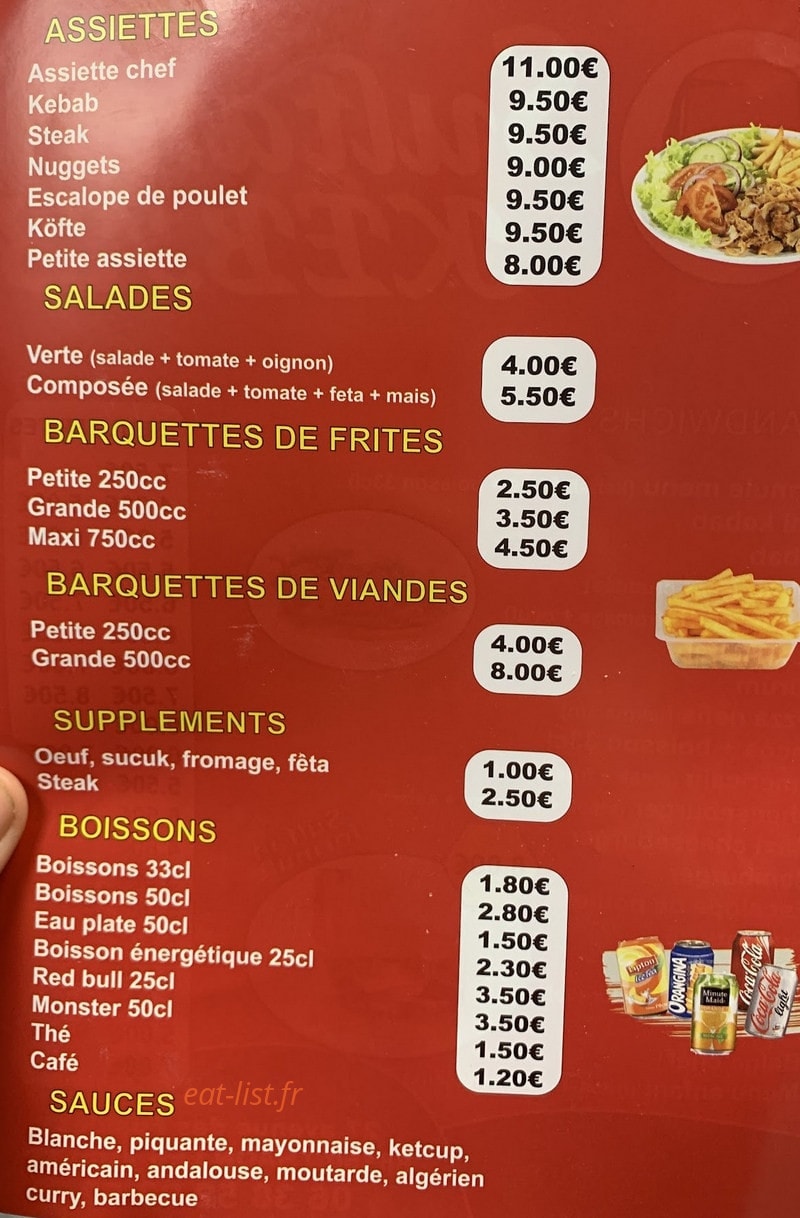 Sultan Kebab — carte page 2