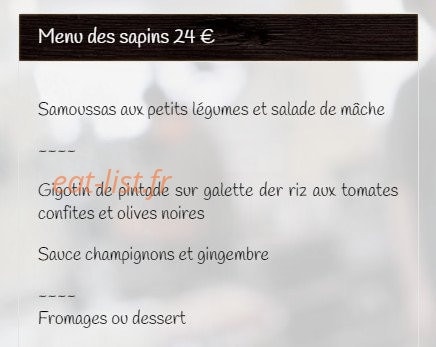 Les Sapins — carte page 1