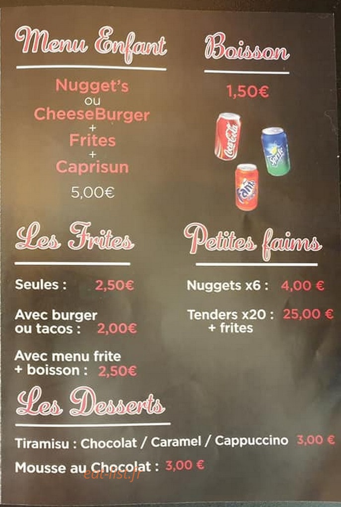 Hello burger — carte page 3