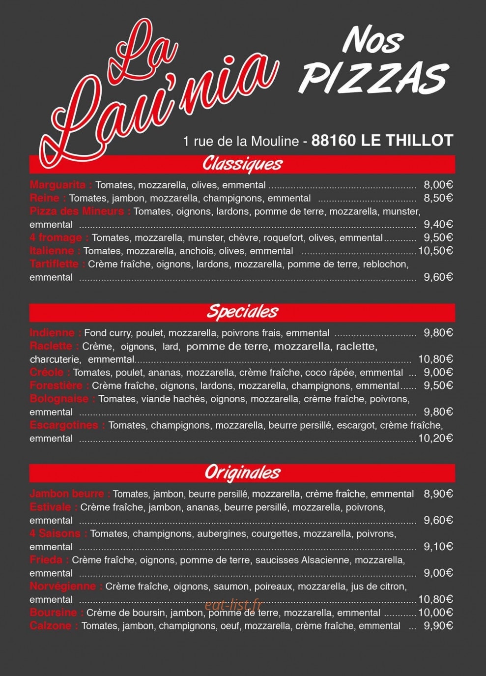 La Lau'nia — carte page 3