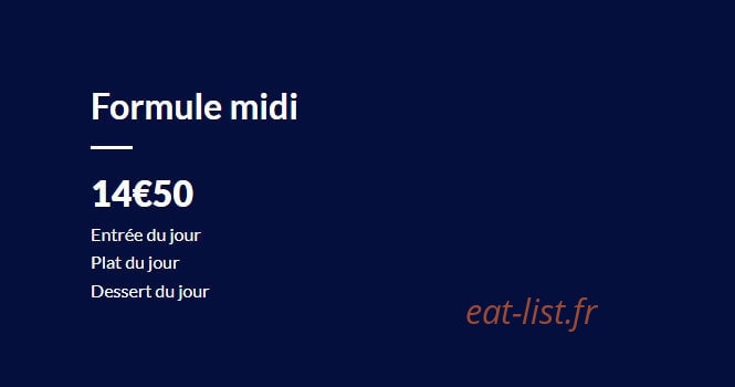 Carte et menu de Hôtel la Vraine à Gironcourt sur Vraine — La formule midi