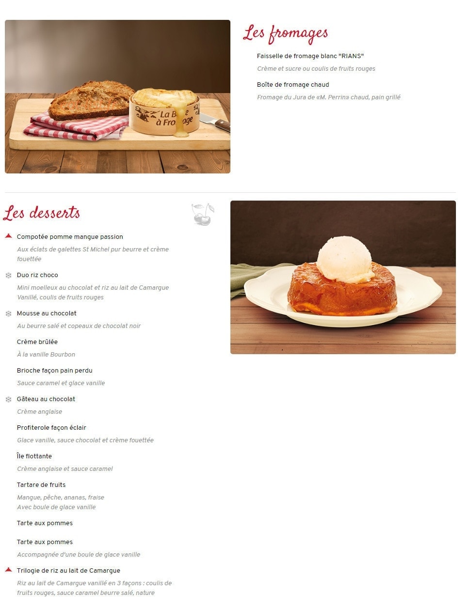 Courtepaille — carte page 4