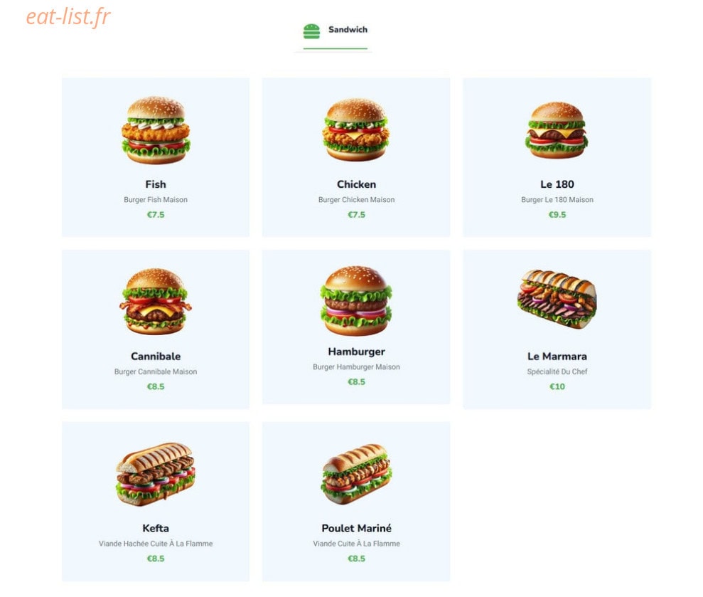 Marmara Grill — carte page 2