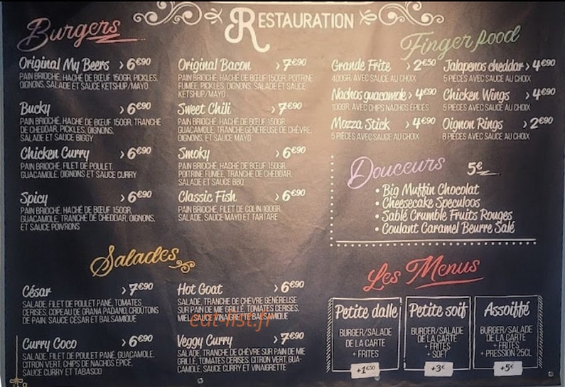 My Beers — carte page 1