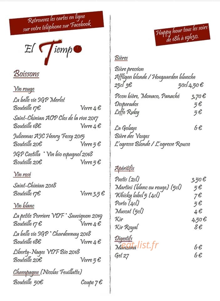 El Tiempo — carte page 5