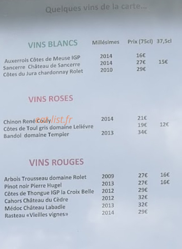 L'Effet Boeuf — carte page 6