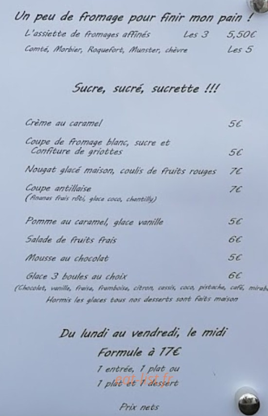 L'Effet Boeuf — carte page 5