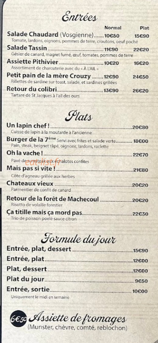 La 7ème Compagnie — carte page 1