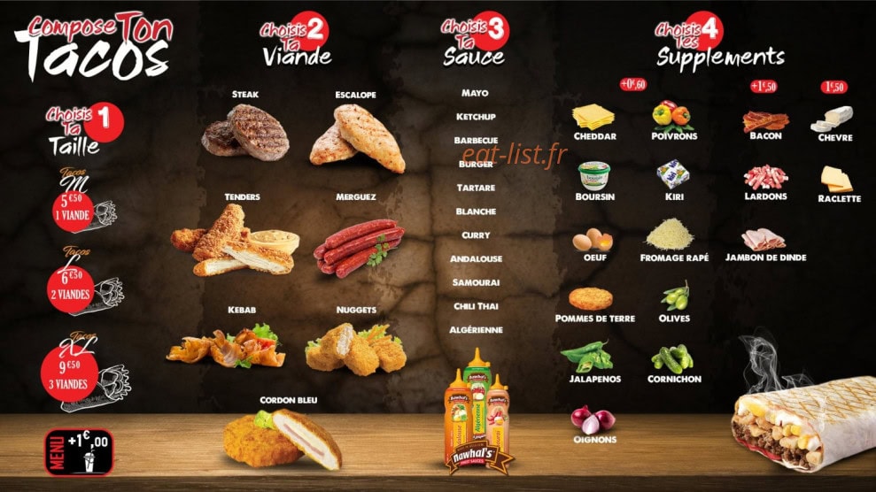 Urban Food — carte page 3